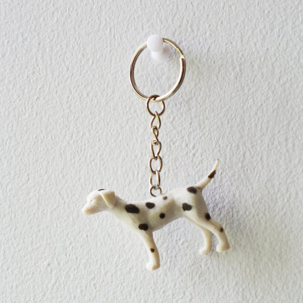 ❤️ Dalmatian Spotted Dog Toy Keychain